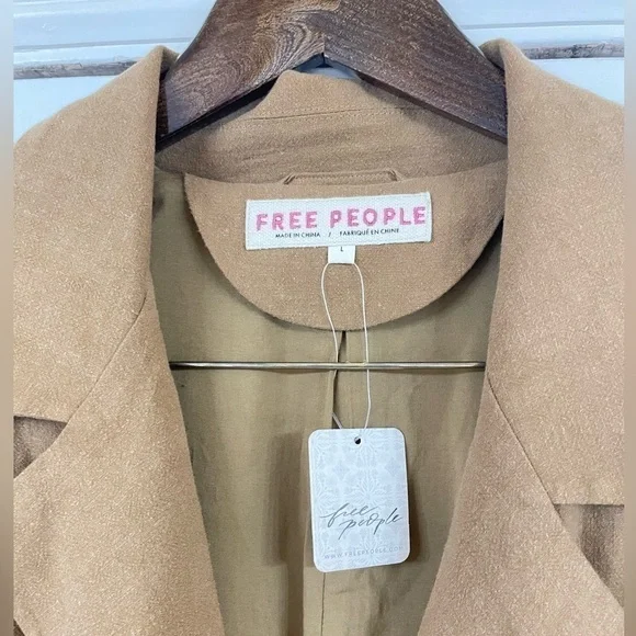 FREE PEOPLE Bronze Olivia Blazer